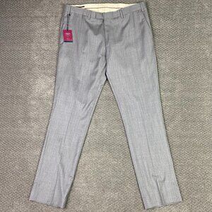 Charles Tyrwhitt Suit Trouser Dress Pants Slacks Men's 38 x 33 Slim Fit Silver